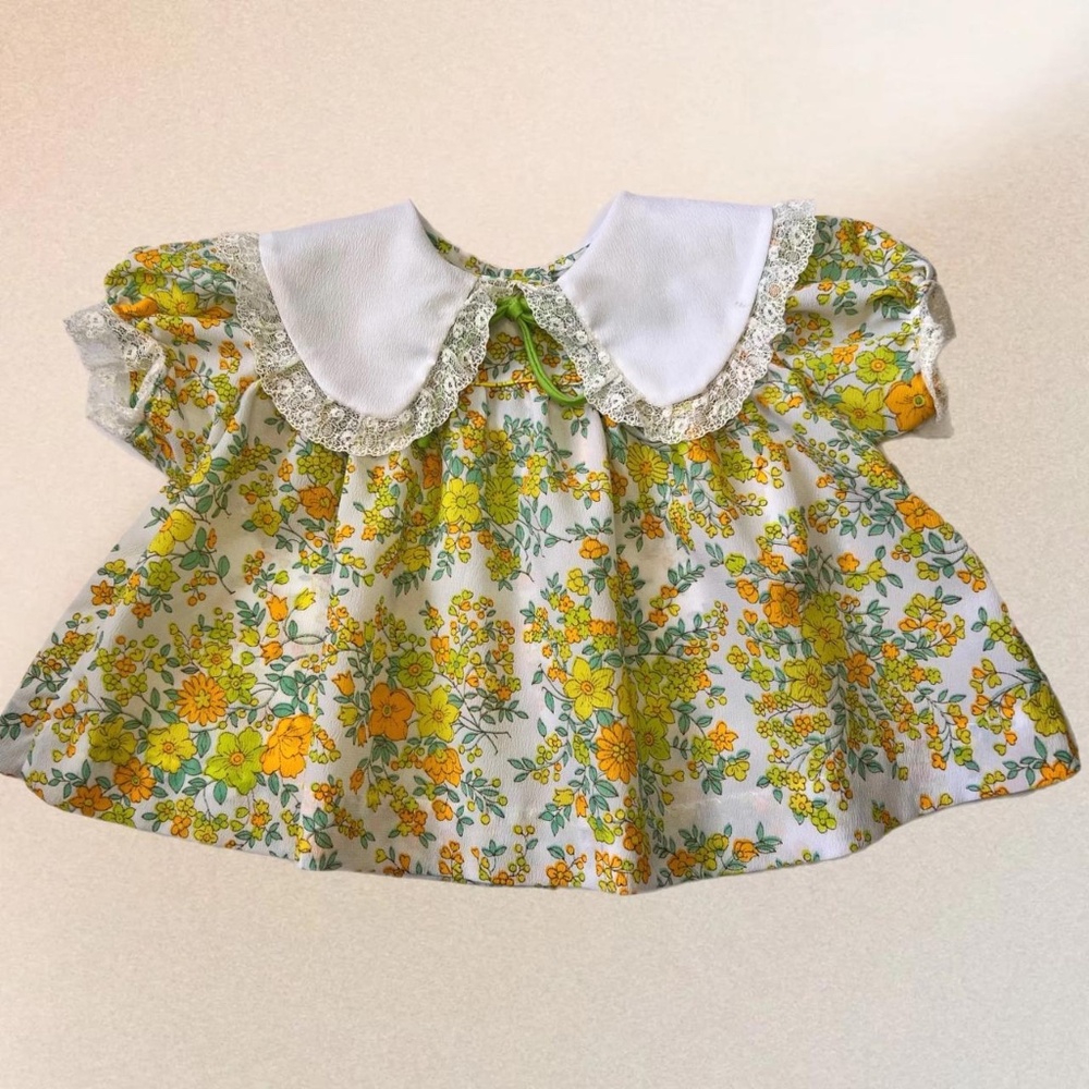 Vintage 1970's Wildflower Babydoll Dress